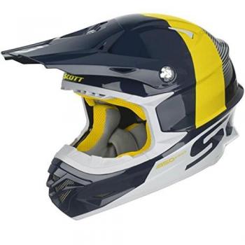 Scott 350 Pro Track MX Enduro Moto/Bike Casco Azul/Blanco 2017
