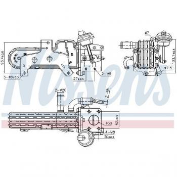 Enfriador EGR NISSENS 989420