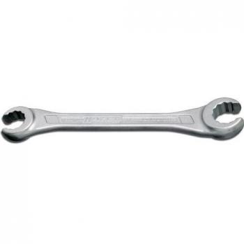 HAZET 612-24X27 Llave de estrella de dos bocas abierta - Perfil hexagonal doble exterior - 24 x 27 mm