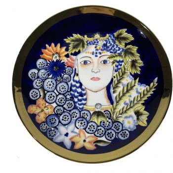 Centro de Mesa Porcelana Multicolor 42 x 42 x 4 cm