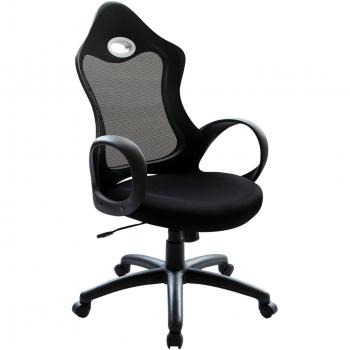 LO+DEMODA Bouret Mesh - Silla de oficina, color negro