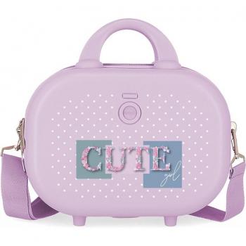 Neceser ABS Enso Cute Girl Adaptable lila