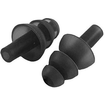 Juego de Tapones de Oído de Silicona Negros, Talla Única, SILFIX SOFTEE