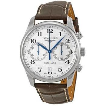 Reloj automático de hombre Longines Master Collection 40mm con cronógrafo y correa de piel marrón