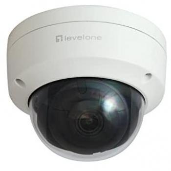 LevelOne FCS-3404 6MP H.265 IP Dome Security Camera for Indoor and Outdoor Use