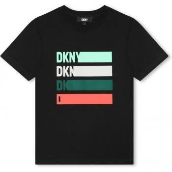 Camiseta de niño DKNY de manga corta con ilustración frontal D60024
