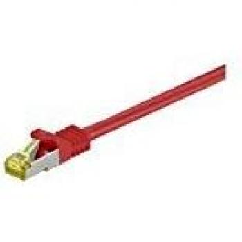 Microconnect 5m Cat7 S/FTP - Cable de Red (5 m, Cat7, S/FTP (S-STP), RJ-45, Rojo)