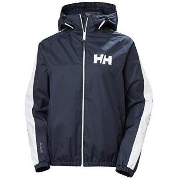Helly Hansen Vista Packable Regenjacke Chaqueta Impermeable para Mujer, Azul Marino, Large