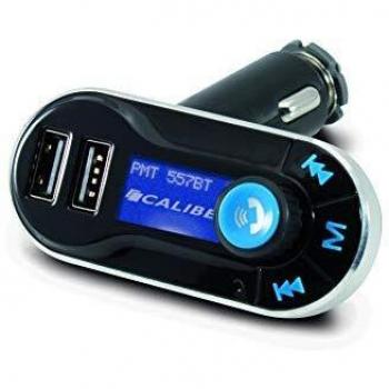 Transmisor FM Bluetooth Caliber PMT557BT con Pantalla LCD, SD y Alimentación 12-24V
