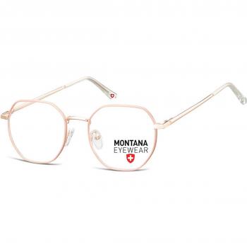 Montana Eyewear MM585 Gafas Recetadas para Hombre Dorados con armazones dorados y lentes recetados de 49