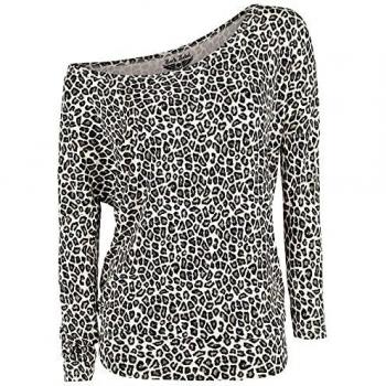 Rock Rebel by EMP Fast and Loose Mujer Camiseta Manga Larga Leopardo S, 95% Viscosa, 5% elastán, Ancho