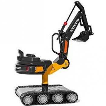Excavadora Rolly Toys VOLVO XL de Metal para Niños - Funcionalidad Rotativa 360°