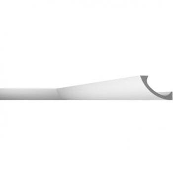 Cornisa decorativa NMC WT3 Wallstyl con luz indirecta, diseño clásico atemporal, color blanco, 2 m