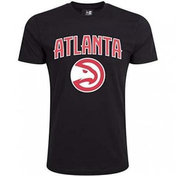 A NEW ERA Era Team Logo Atlhaw Camiseta, Unisex niños, Negro