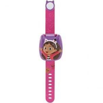 Vtech - Reloj interactivo Gabby, reloj educativo con pantalla digital, funciones de reloj y cronómetro, incluye juegos interactivos y sonidos divertidos