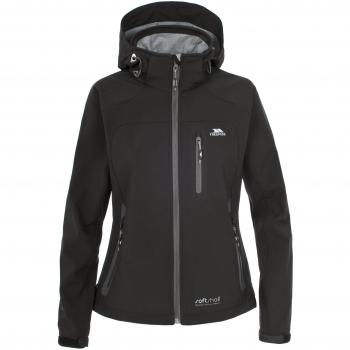Chaqueta Softshell Trespass Bela II Mujer Negra Gris XXS