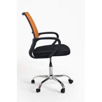 Silla de Oficina Midi Pro Naranja y Negra - Máxima Ergonomía para Escritorio y Gaming