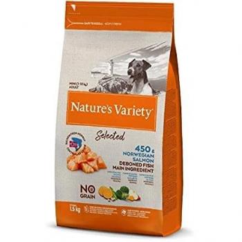 Nature's Variety Selected - Pienso para perros adultos mini con salmón noruego sin espinas 1,5 Kg