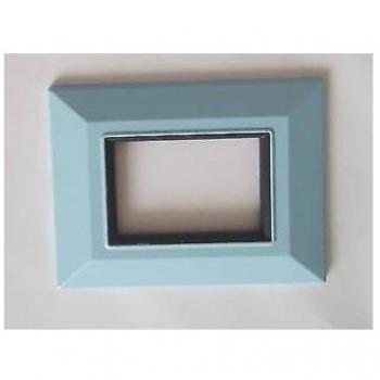 Placa Compatibles Axolute Bticino Color Azul 4 Foros