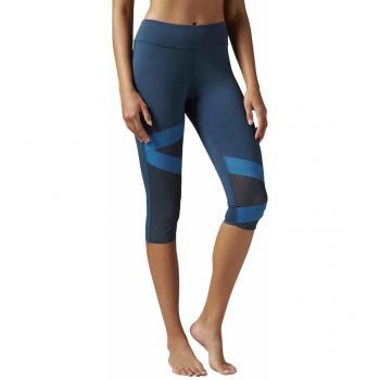 Reebok C Capri Pantalón, Mujer, Azul