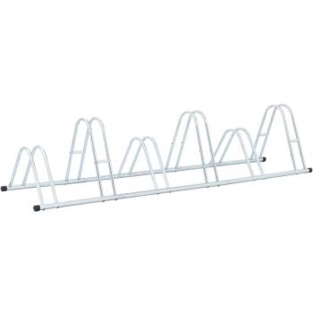 Soporte para 6 bicicletas autoportantes de piso de acero galvanizado
