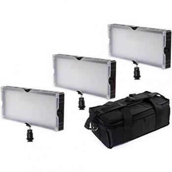 BRESSER SL360 LED Flächenleuchten 3er Set