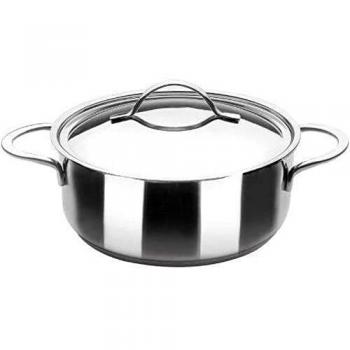 IBILI Cacerola con Tapa INOX Noah 26 CM, Acero Inoxidable
