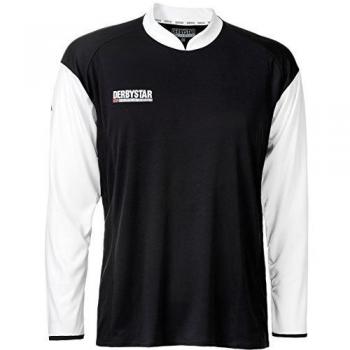 Derbystar SPIELER - Camiseta de equipación para hombre, tamaño L / XL, color negro / blanco