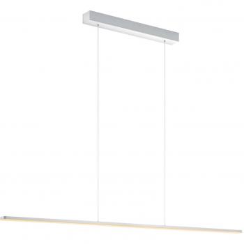 Lámpara colgante LED Margita de Quitani, longitud 148 cm, color plata