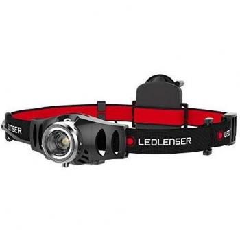 Ledlenser Linterna frontal LED H3.2, enfocable, giratoria, 120 lúmenes, regulación gradual, haz de luz de 100 m, funcionamiento con 3 pilas AAA, incl. pilas, Headlamp, linterna para la cabeza