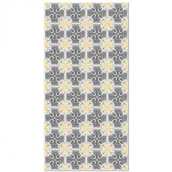 Alfombra Vinílica Hidráulica Salamanca Amarillo 80x250 cm - Antideslizante e Ignífuga para Cocina y Salón