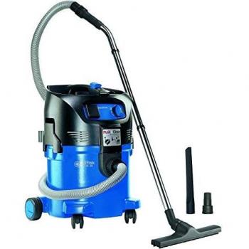 Nilfisk 107407544 - Aspirador monofásico de Agua y Polvo, 1500 W, depósito 30 l, caudal de Aire 3700 l/min, Color Negro y Azul