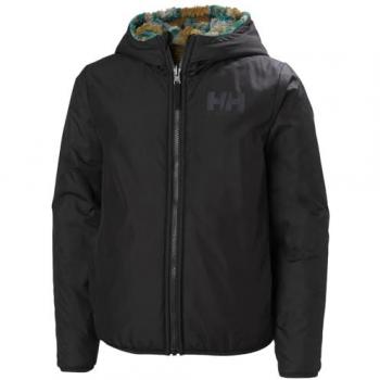 Helly Hansen Junior Champ Reversible Waterproof Fleece Jacket Black 8 Years