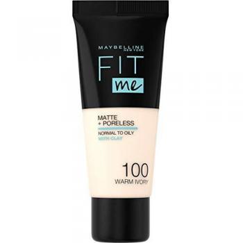 Maybelline Fit Me Matte & Poreless Liquid Foundation 100 Warm Ivory 30ml