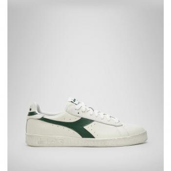 Diadora Game L Low Waxed Unisex Sneakers - White/Green