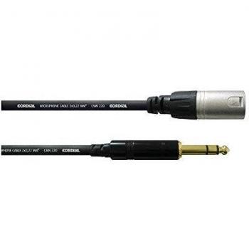 Cable Adaptador XLR a Jack 6.3 mm 0.60 m Negro Cordial CFM 0.6 MV