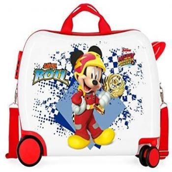 Disney Mickey Joy Maleta Infantil Multicolor 50x38x20 cms Rígida ABS Cierre combinación 34L 2,1Kgs 4 Ruedas Equipaje de Mano