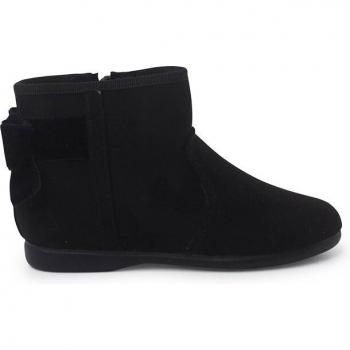 Botas de niña de terciopelo con cremallera