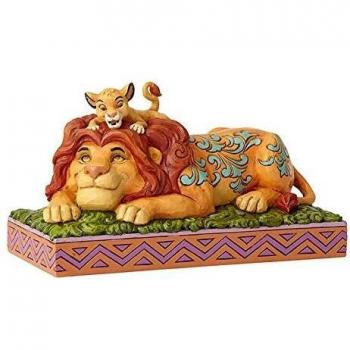 Figura decorativa de Mufasa y Simba de El Rey León Disney 11 cm