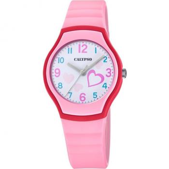 Reloj Calypso Junior Collection K5806/2 Unisex con Correa de Caucho Rosa