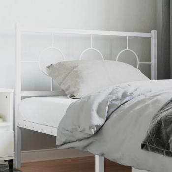 Cabecero de metal blanco 107 cm Vidaxl