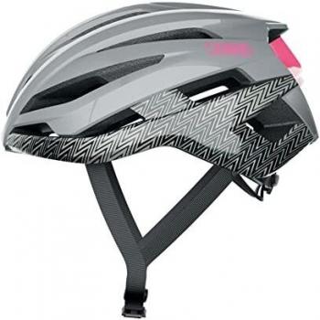 Casco de Bicicleta Abus StormChaser Zigzag Gris Talla S - Ligero y Cómodo para Ciclismo Profesional