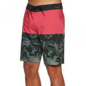 Quiksilver Mens Highline Division Deluxe 19 Boardshorts Hibiscus EQYBS04295 Waist Size - 30