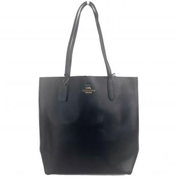 COACH Thea Tote Shoulder Purse Leather Bag Black