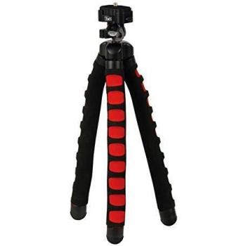 T'nB Flexipod - Minitrípode Flexible para cámara de Fotos, Color Negro y Rojo