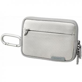 Sony LCSTWHS - Funda para cámara compacta, Color Plateado