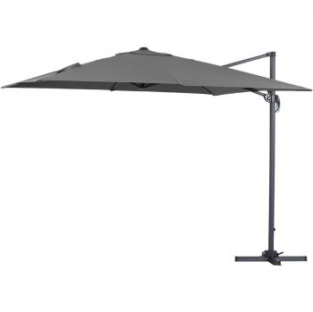 Viva Green 68259 Sun 3 sombrilla jardín Separado Cuadrado Aluminio Gris 2,5 x 2,5 m