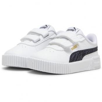 Zapatillas Multideporte para Bebé Puma Carina 2.0 Zebra V Blanco/Negro/Gold (Talla 26)