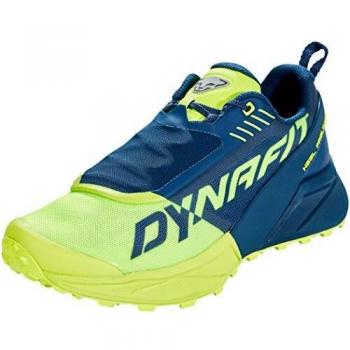 Dynafit Ultra 100 Men's Trail Running Shoes, Poseidon/Fluo Yellow - Azul, 44