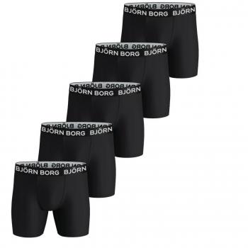 Bjorn Borg Men's Performance Black Boxer Shorts 5-Pack
